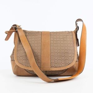 Vintage Coach Brown and Tan Crossbody